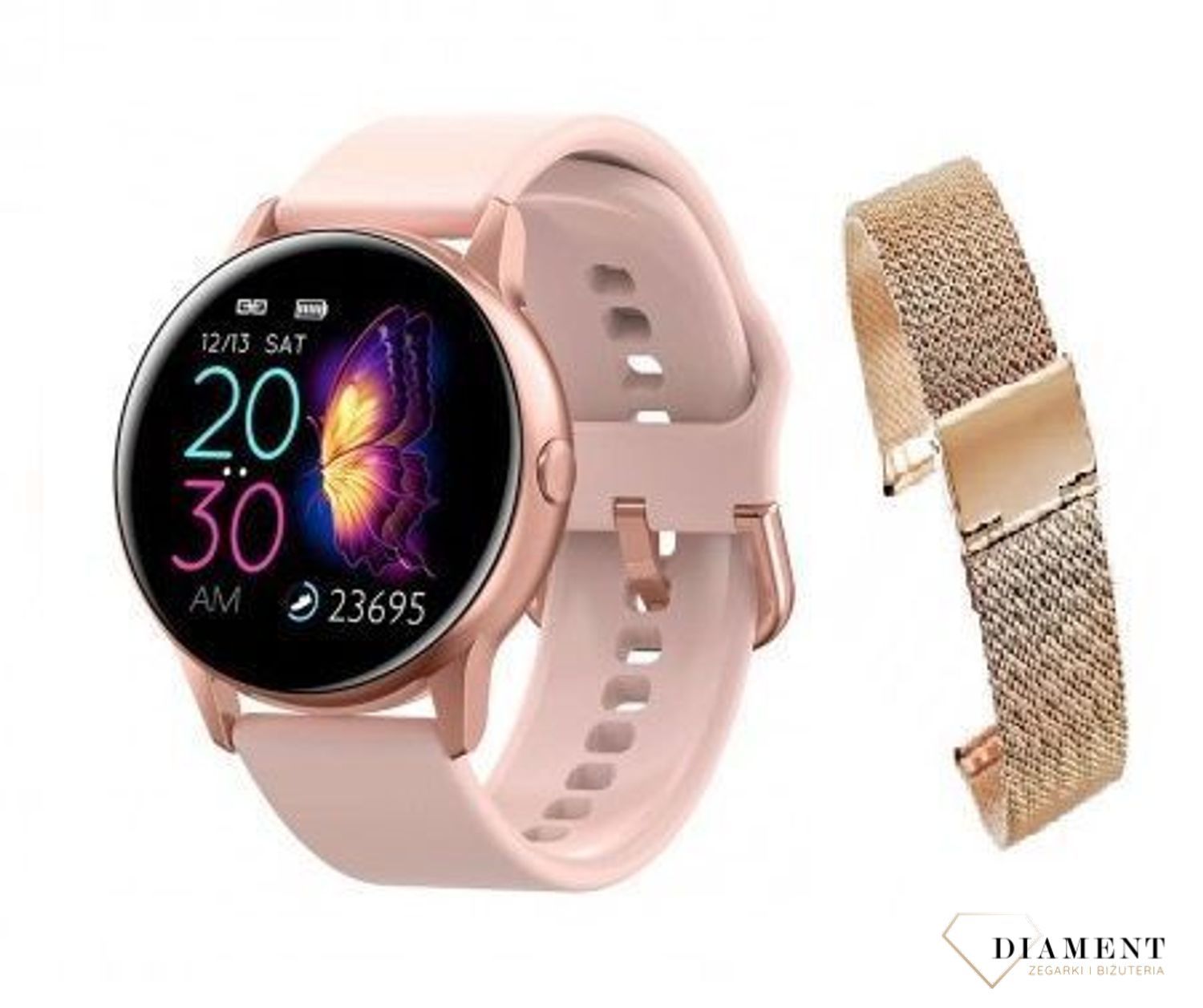 Smartwarch damski na bransolecie z dodatkowym paskiem R3.jpg